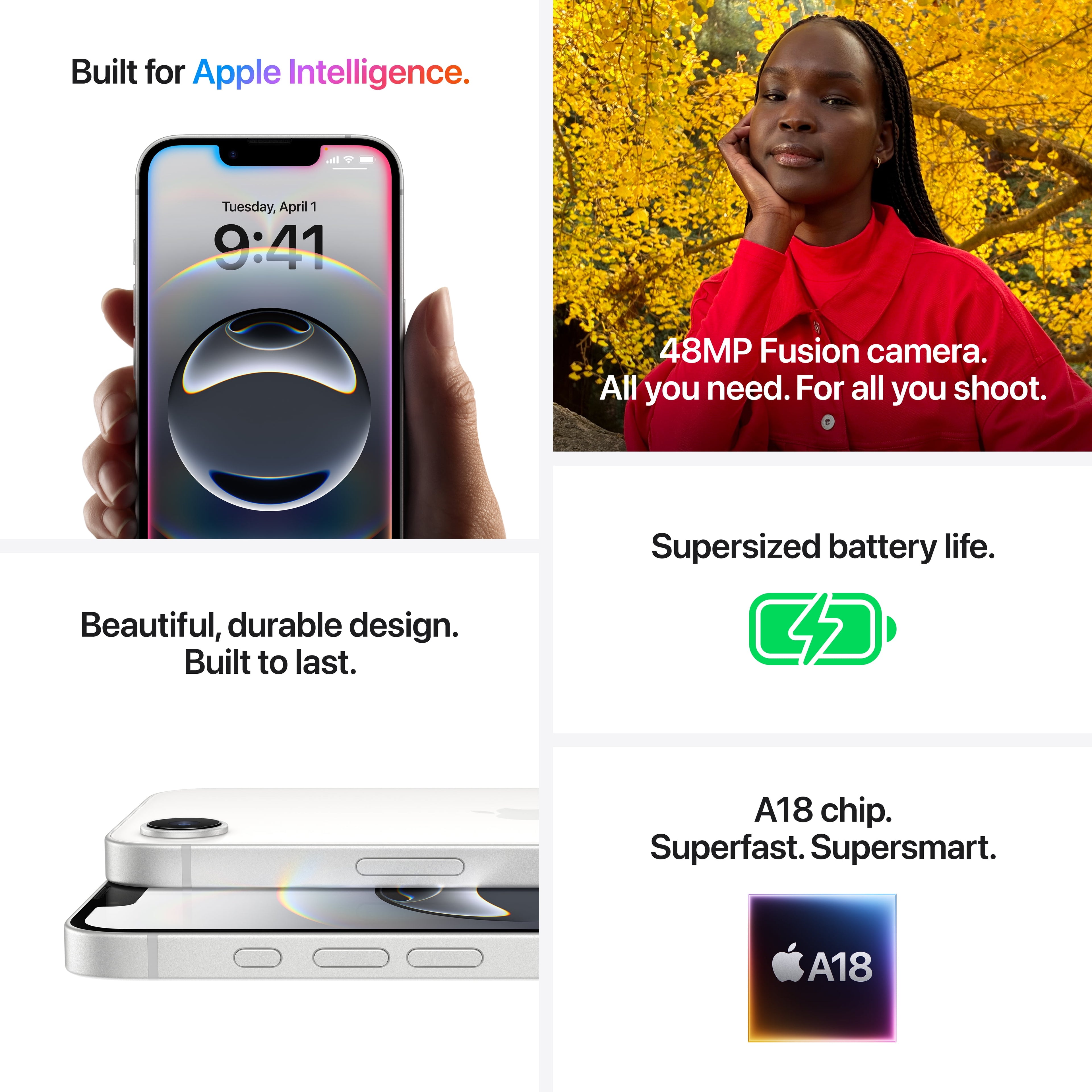 Apple iPhone 16e 128GB Black Verizon Prepaid 5G Smartphone